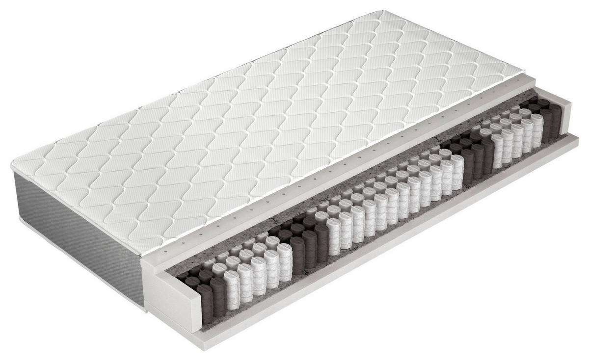 TASCHENFEDERKERNMATRATZE 180/200 cm Höhe ca. 22 cm  - Textil (180/200cm)