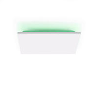 LED-DECKENLEUCHTE Gustav 45/45/7 cm   - Weiß, Design, Kunststoff/Metall (45/45/7cm)