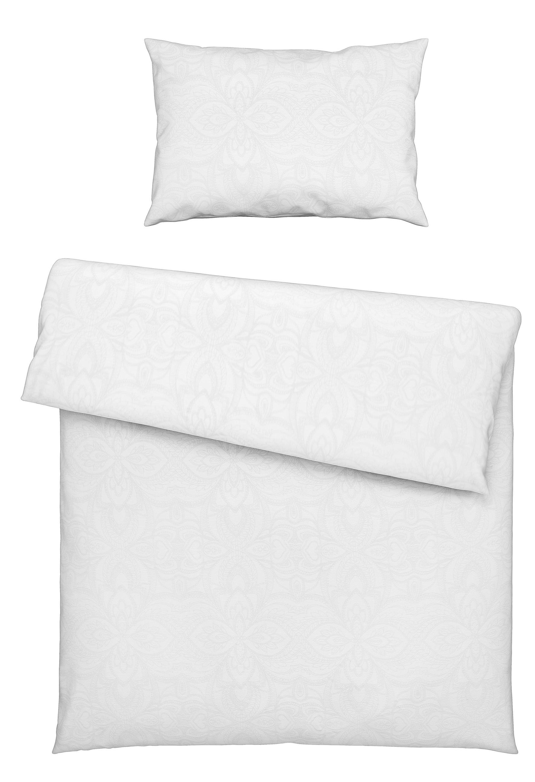 Patinio Babybettwäsche White Ornament Weiß 100x135 cm