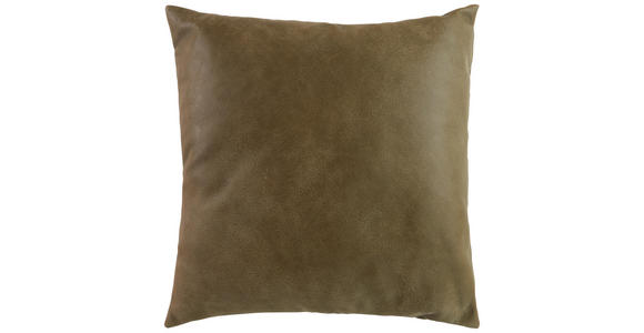 ZIERKISSEN 50/50 cm - Grün, Design, Leder (50/50cm) - Ambiente