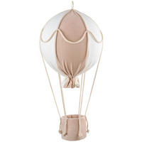 DEKOHÄNGER  - Taupe/Weiß, Trend, Textil (30cm) - Patinio