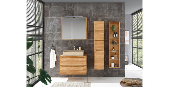 WASCHBECKEN 82/13/42 cm  - Hellgrau, Basics, Stein (82/13/42cm) - Linea Natura