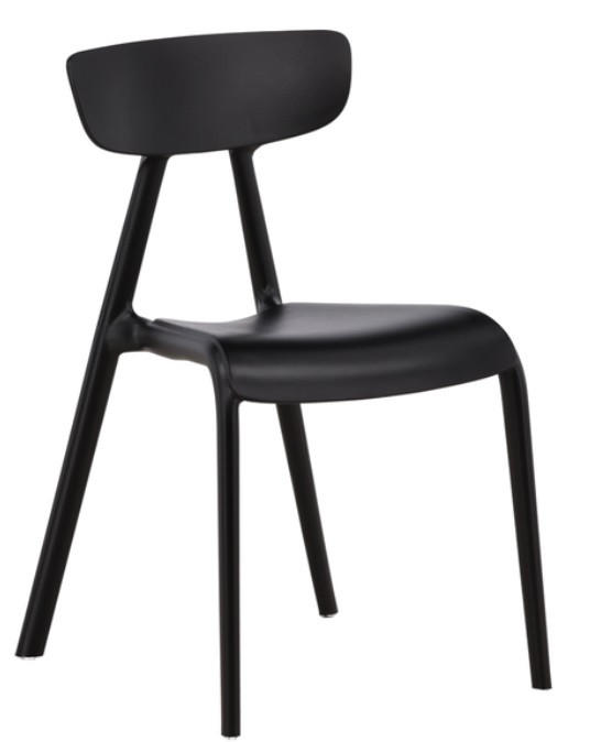 STOL  - svart, Design, plast (49/79,5/54cm)