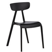 STOL  - svart, Design, plast (49/79,5/54cm)