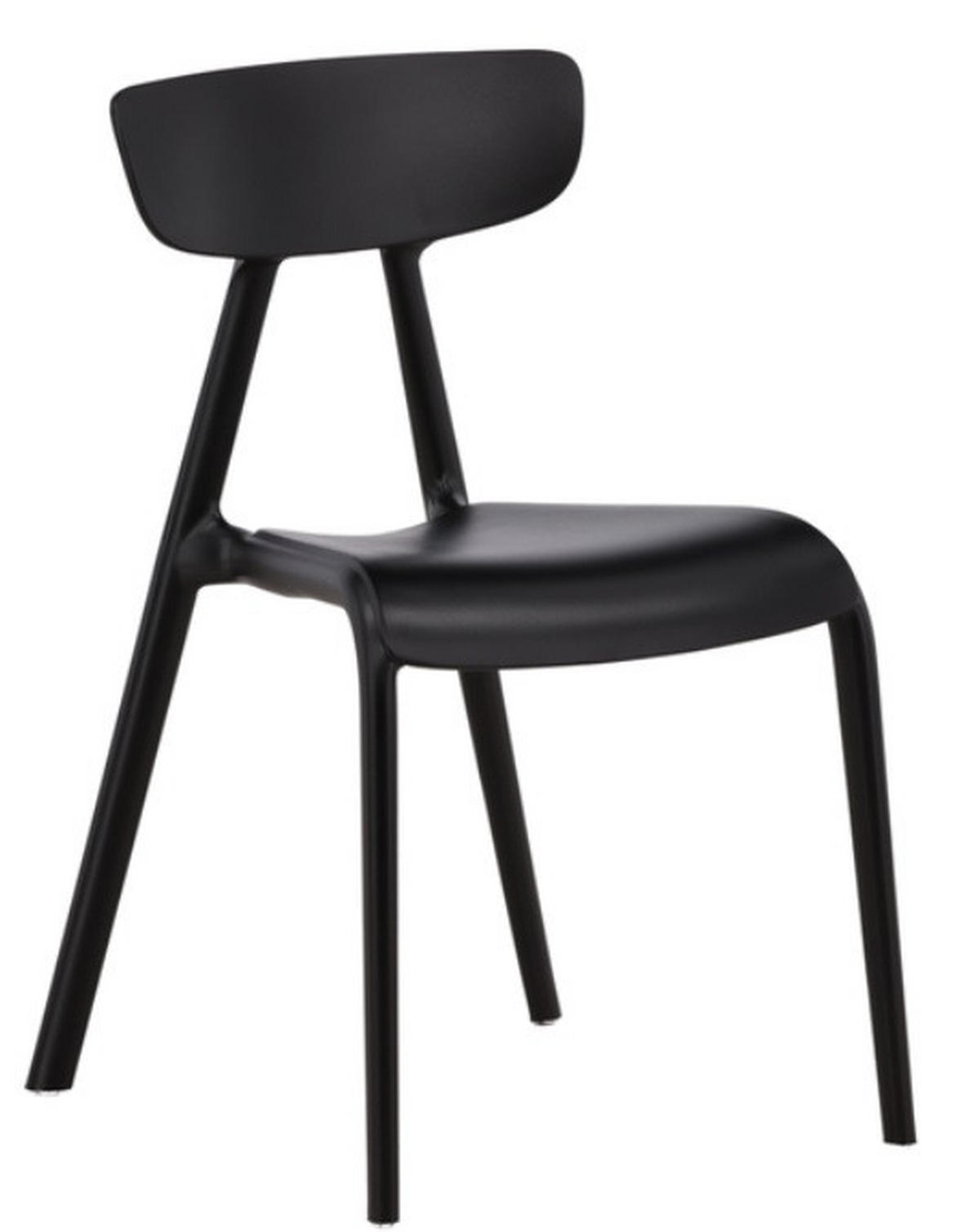 STOL  - svart, Design, plast (49/79,5/54cm)