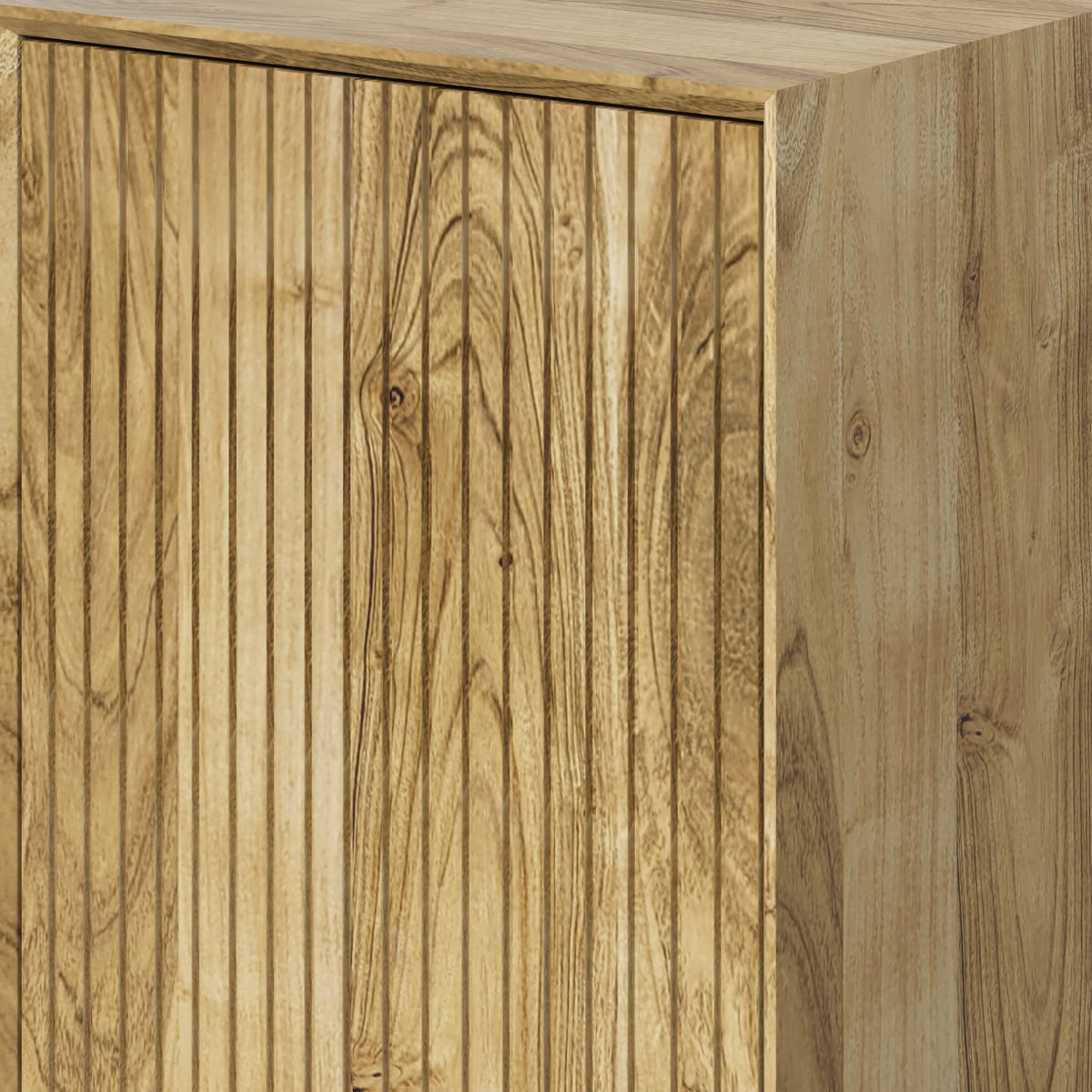 HÄNGESCHRANK 41/71/30 cm  - Schwarz/Naturfarben, Natur, Holz/Metall (41/71/30cm) - Livetastic