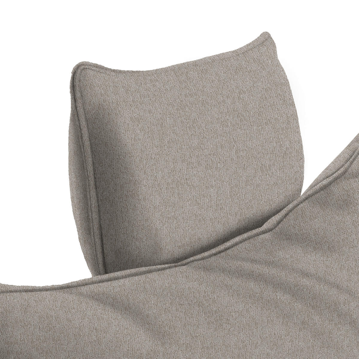 ECKSOFA PRATO Hellbraun Webstoff  - Hellbraun/Schwarz, MODERN, Textil/Metall (292/176cm) - MID.YOU