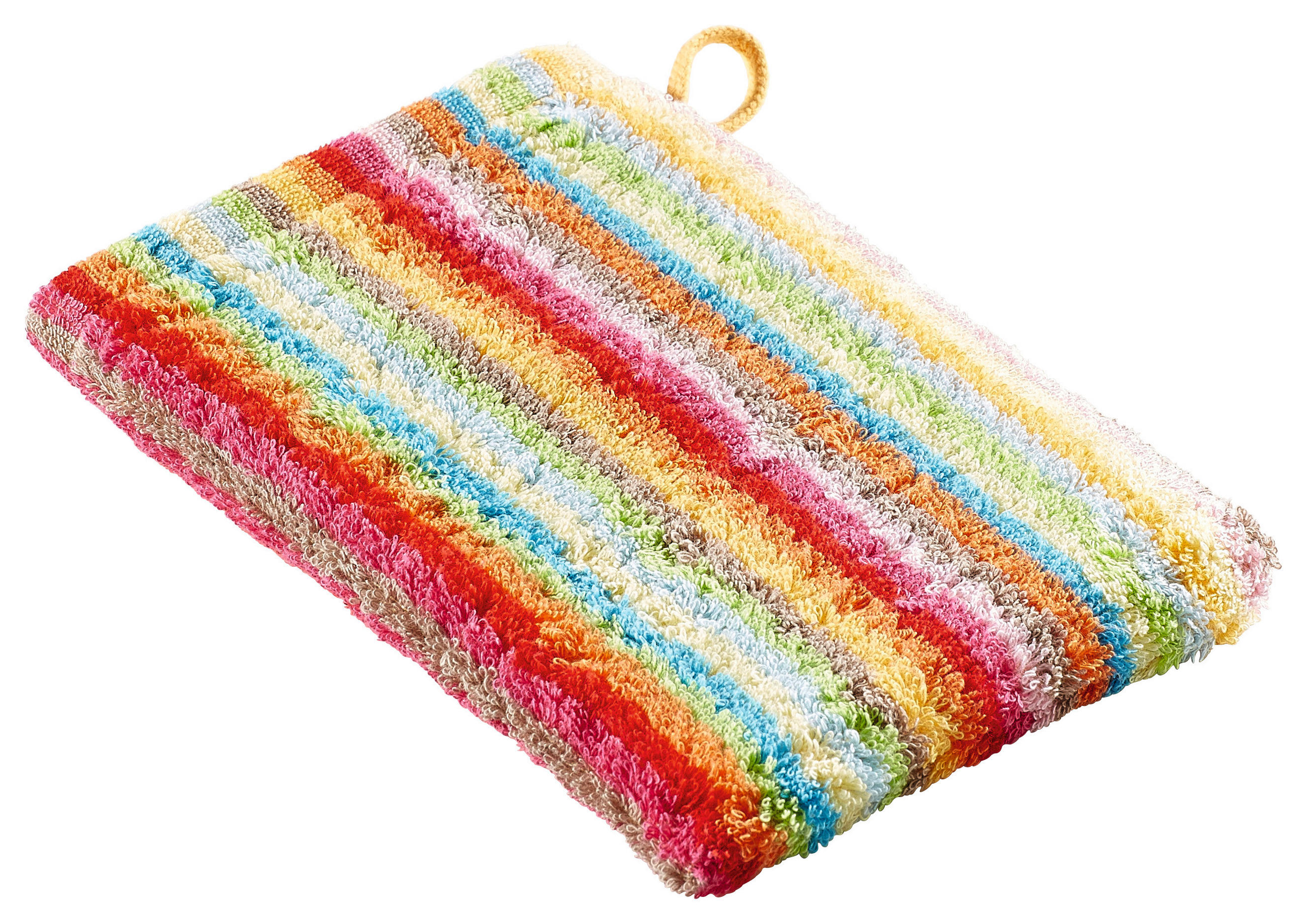 WASCHHANDSCHUHSET LIFESTYLE STREIFEN Multicolor 3-teilig  - Multicolor, Basics, Textil (16/22cm) - Cawoe