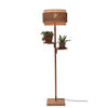 GOLVLAMPA GOOD&MOJO  40/160 cm    - svart/naturfärgad, Trend, trä (40/160cm) - Good & Mojo