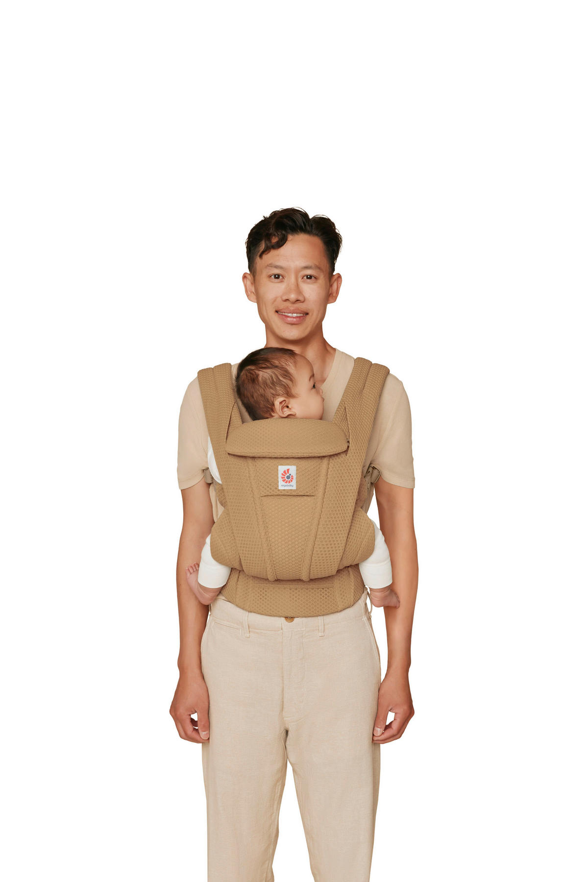 KENGUR NOSILJKA  Omni Deluxe Mesh  - zlatno-braon, Osnovno, tekstil (26.5/27.5/14.8cm) - Ergo Baby