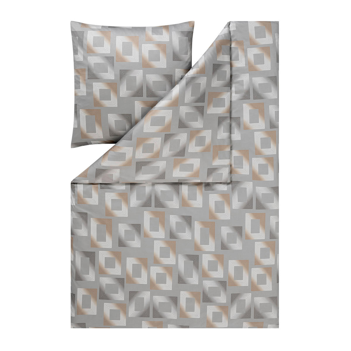 BETTWÄSCHE Atelier 155/220 cm  - Grau, Design, Textil (155/220cm) - Estella