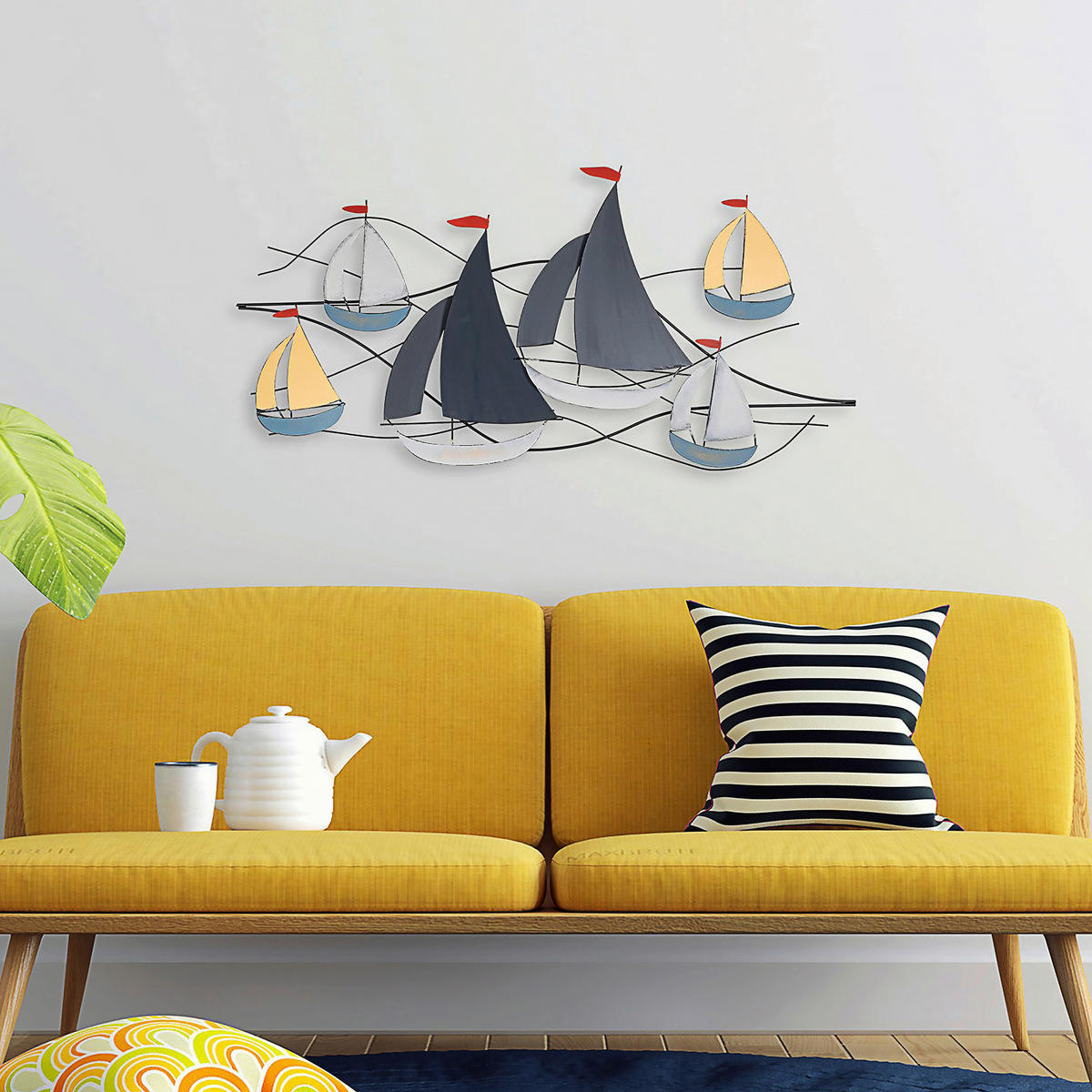 METALLBILD  - Multicolor, Basics, Metall (123/60cm)