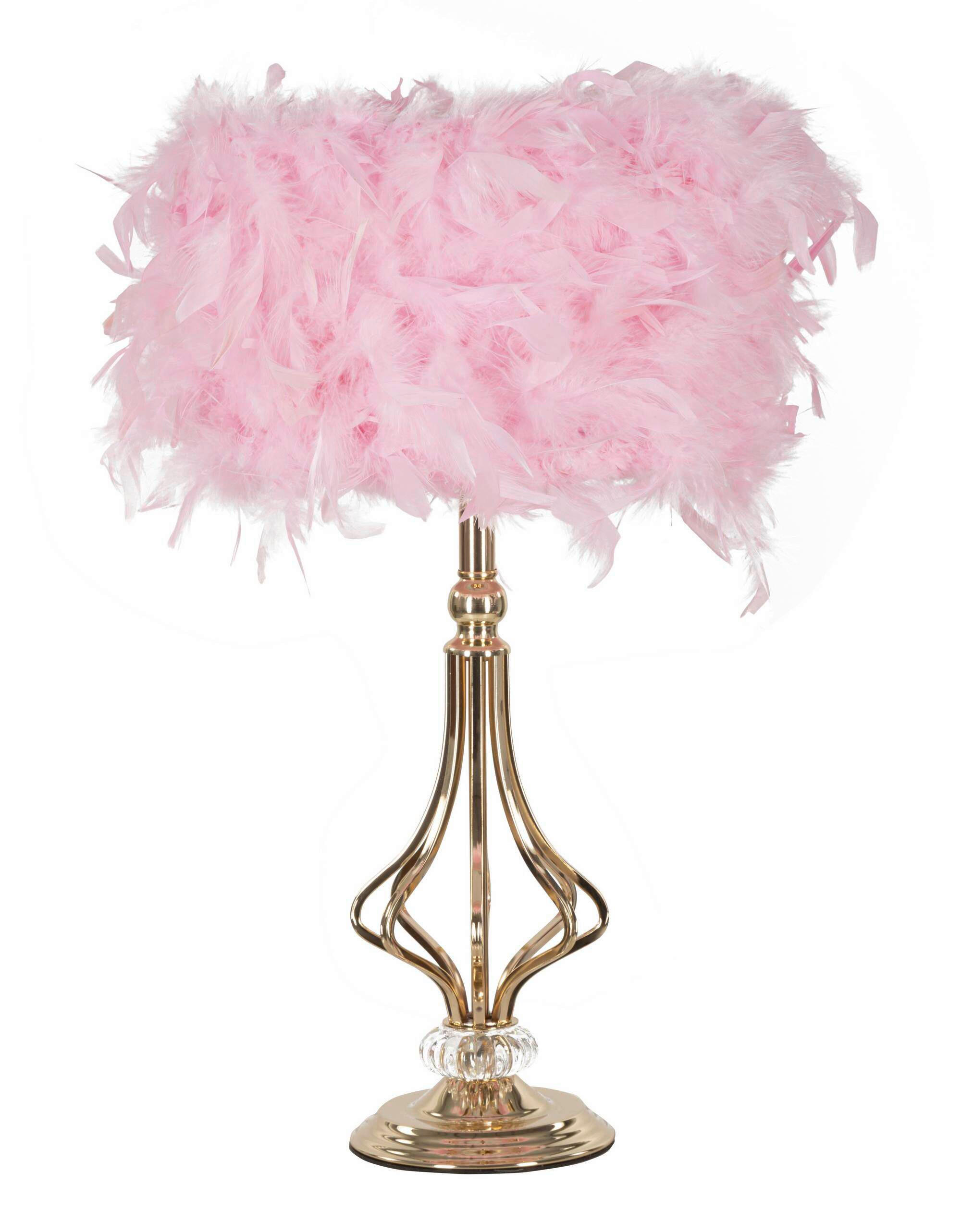 TISCHLEUCHTE - Pink/Weiß, Basics, Kunststoff/Metall (25/54/25cm)