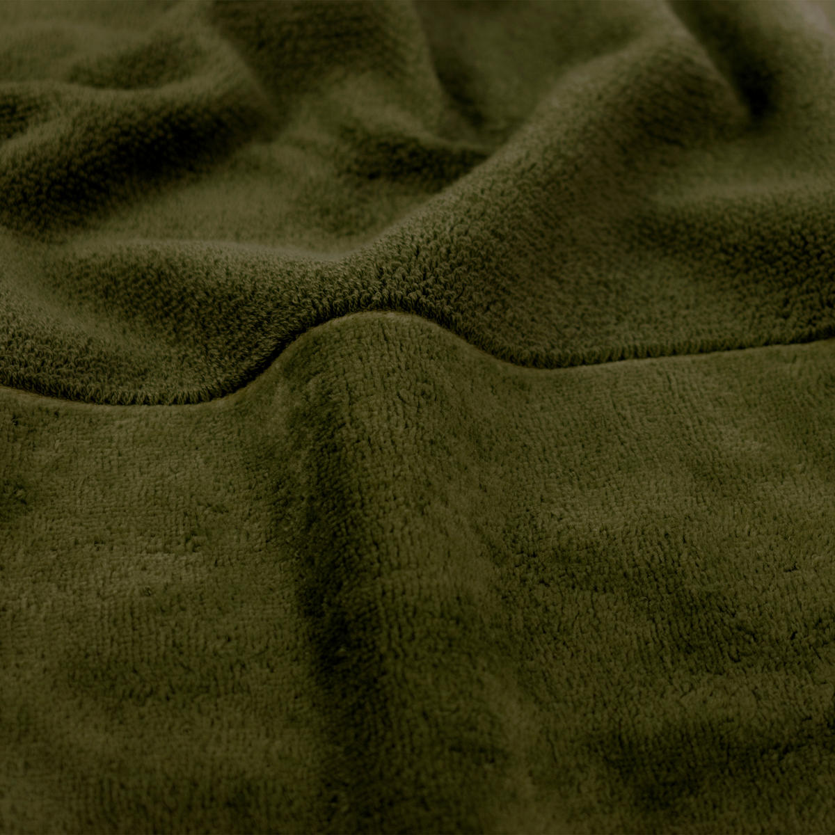 HANDTUCH BAMBOO LUXE Olivgrün  - Olivgrün, Basics, Textil (50/100cm) - Moeve