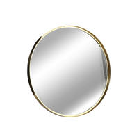 WANDSPIEGEL 91/5/91 cm  - Goldfarben, Design, Glas/Metall (91/5/91cm)