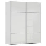 SCHWEBETÜRENSCHRANK 162/223/68 cm 2-türig Grau, Weiß  - Weiß/Grau, KONVENTIONELL, Glas/Holzwerkstoff (162/223/68cm) - Novel