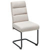 SCHWINGSTUHL  in Eisen Webstoff  - Beige/Schwarz, LIFESTYLE, Holz/Textil (45/94/62cm) - MID.YOU