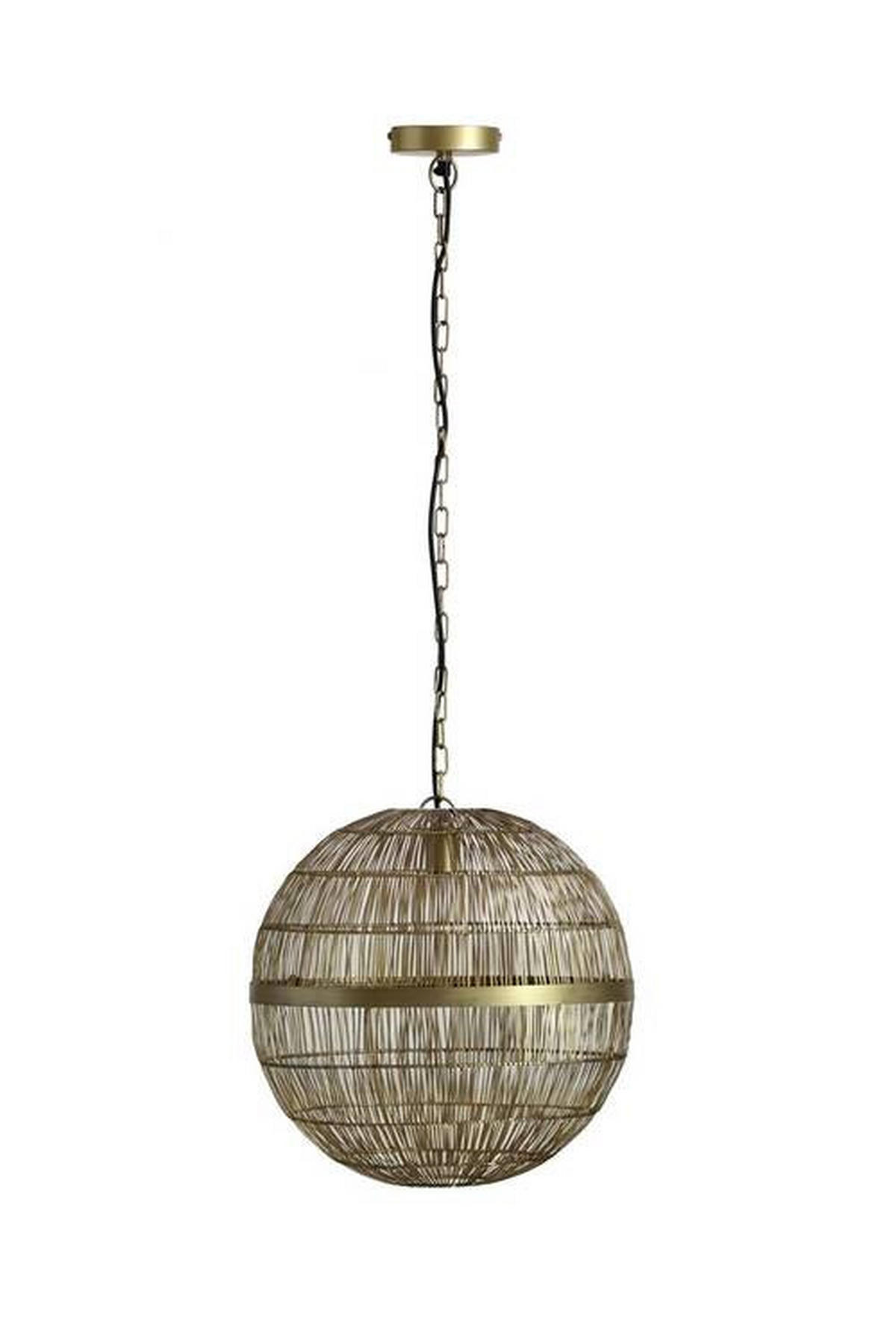 HÄNGLAMPA 40/120 cm  - mässingsfärgad, Klassisk, metall (40/120cm) - Globo