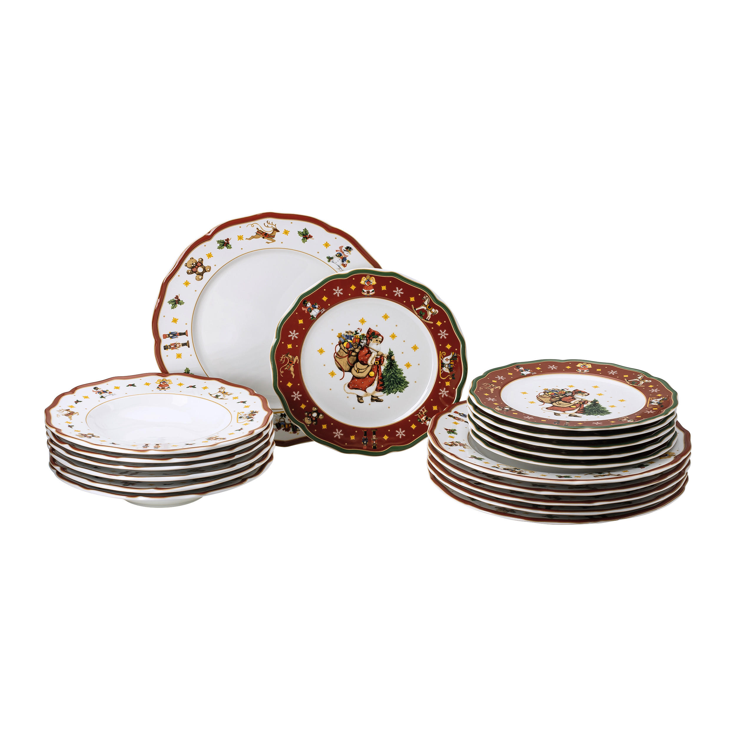 JEDILNI SERVIS      18-delni   - večbarvno, Basics, keramika (30/30/30cm) - Hutschenreuther