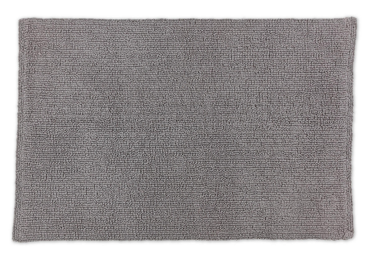 BADTEPPICH Bahamas Hellgrau 67/110 cm  - Hellgrau, Basics, Textil (67/110cm) - Schöner Wohnen