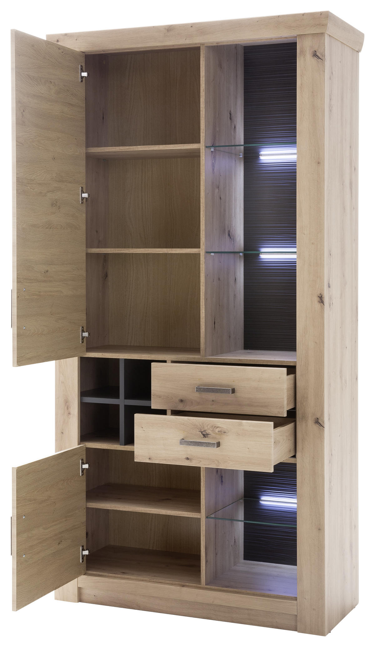 EINLEGEBODENBELEUCHTUNG LED-Leuchtmittel  - Weiss/Silberfarben, Design, Kunststoff (30/2/2cm) - Livetastic