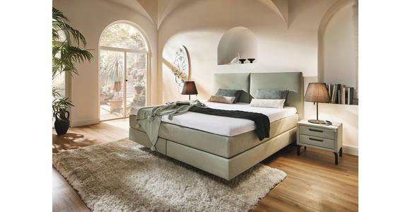 BOXSPRINGBETT 180/200 cm  in Mintgrün  - Mintgrün, KONVENTIONELL, Textil (180/200cm) - Dieter Knoll