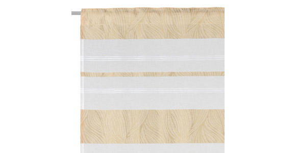 FERTIGVORHANG transparent - Gelb, Design, Textil (140/245cm) - Esposa