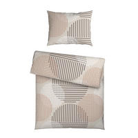 BETTWÄSCHE 2-teilig Satin 140/200 cm  - Braun, KONVENTIONELL, Textil (140/200cm) - Novel