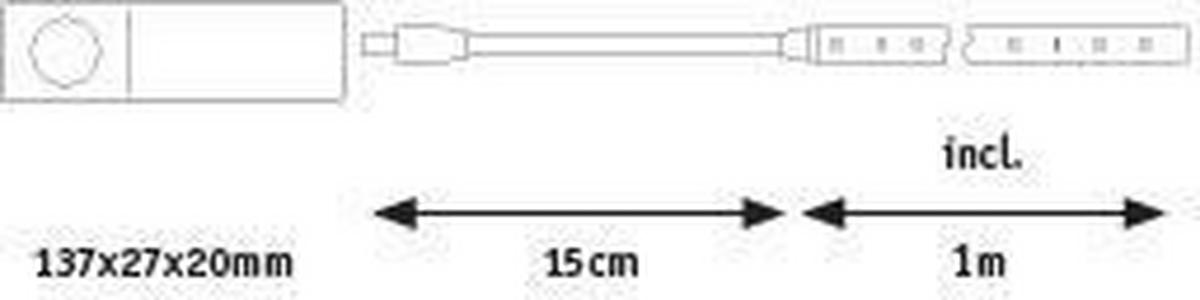 LED-STRIP LEDStrip 100/0,8/0,3 cm   - Weiß, Basics, Kunststoff (100/0,8/0,3cm) - Paulmann