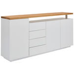 SIDEBOARD 196/92/41,5 cm  - Eichefarben/Weiß, KONVENTIONELL, Holz/Holzwerkstoff (196/92/41,5cm) - Novel