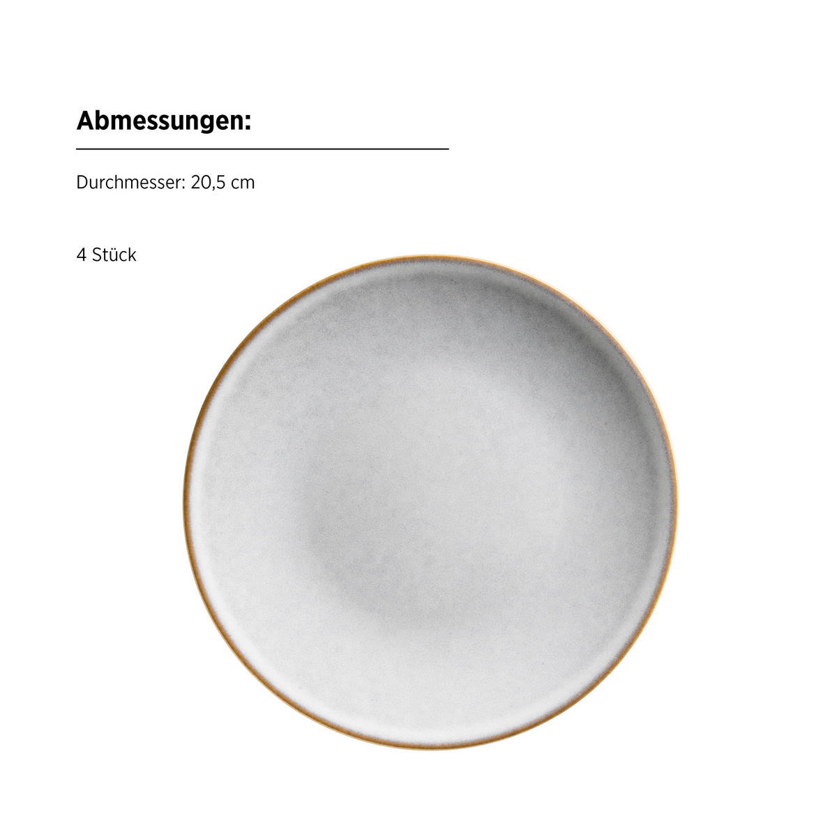 FRÜHSTÜCKSSERVICE Weiß SMOKY'S  - Weiß, Basics, Keramik - Mäser