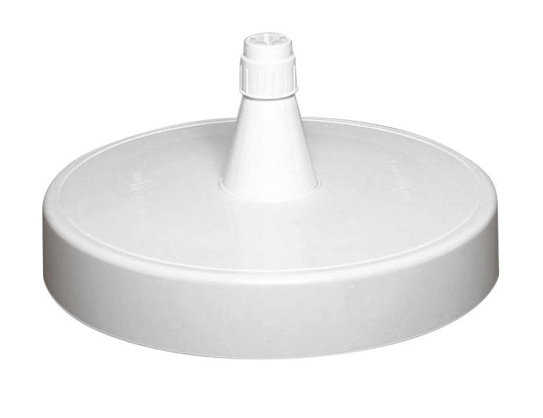 SONNENSCHIRMSTÄNDER - Weiß, KONVENTIONELL, Kunststoff (85cm) - Ambia Garden