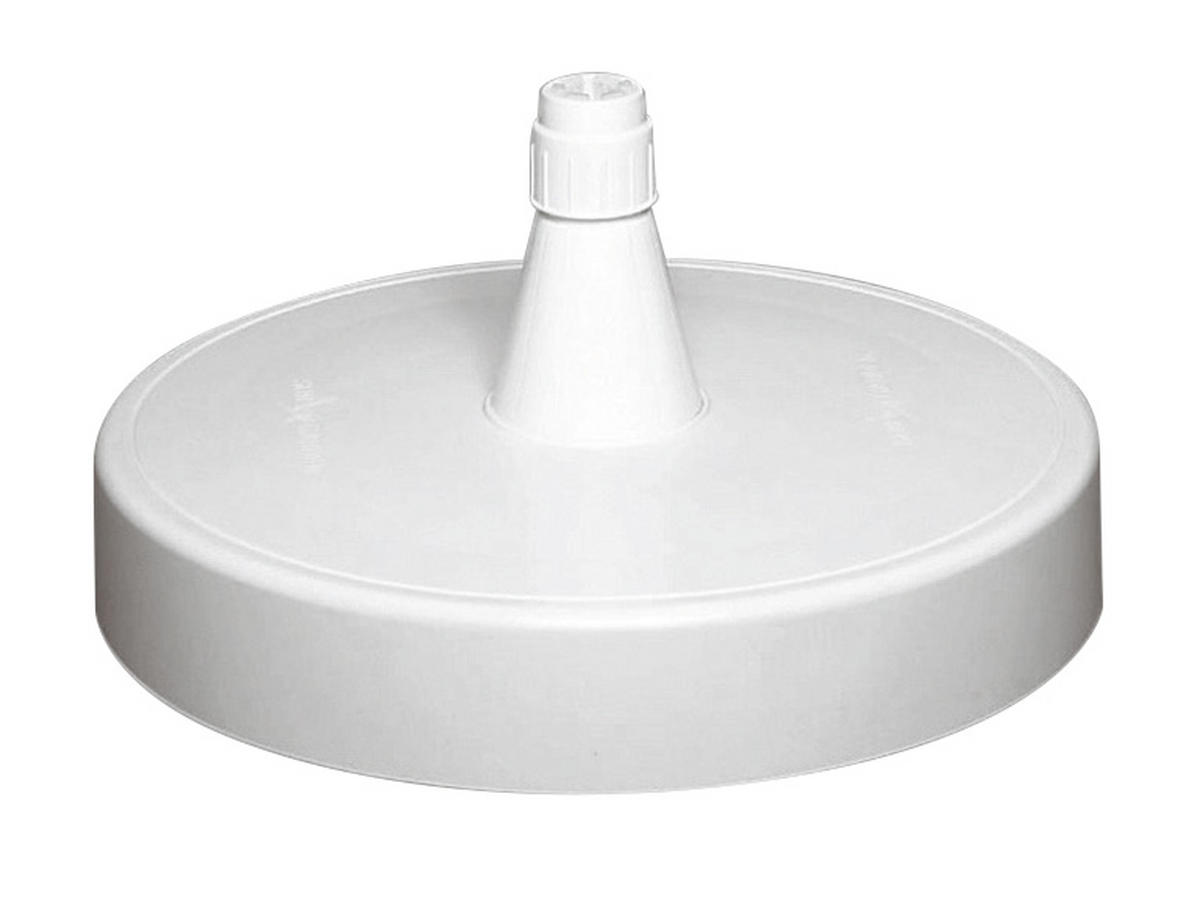 SONNENSCHIRMSTÄNDER - Weiß, KONVENTIONELL, Kunststoff (85cm) - Ambia Garden