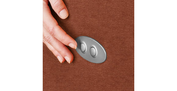 ECKSOFA  in Mikrofaser Rostfarben  207/301 cm  - Rostfarben/Schwarz, Design, Textil/Metall (207/301cm) - Xora