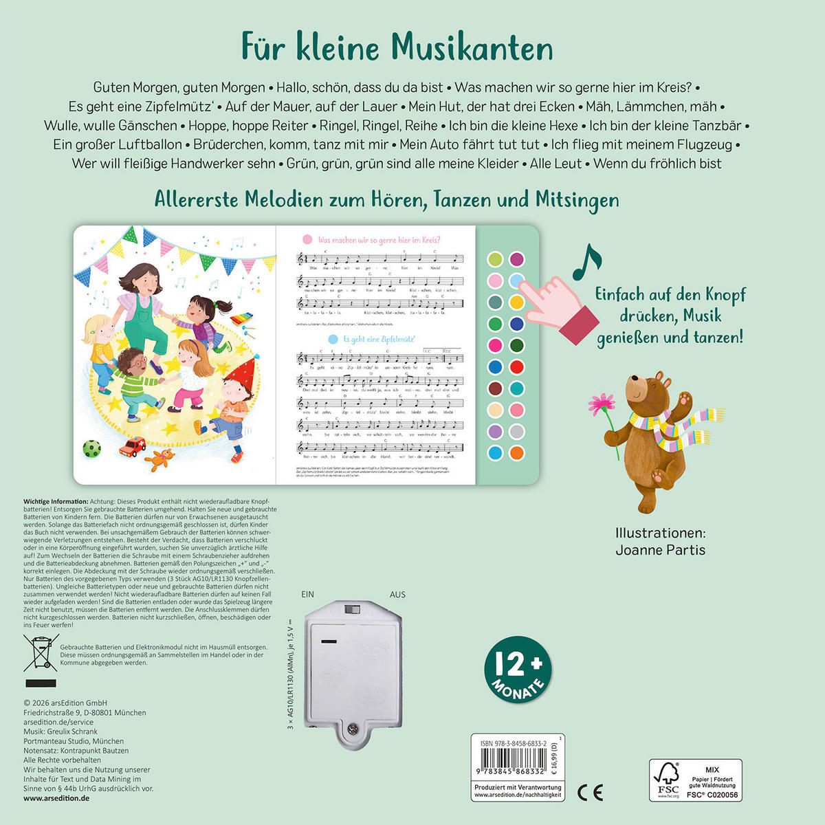 BUCH Sing mit! Tanzlieder  - Multicolor, Basics, Papier (24,5/24,5/1,8cm)
