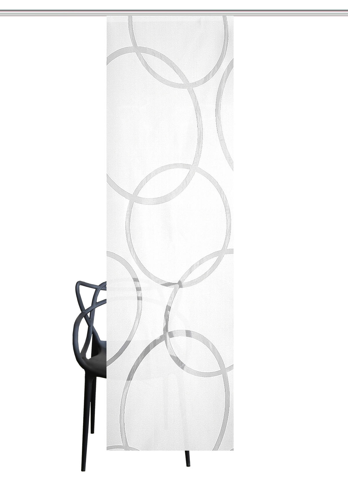 FLÄCHENVORHANG   blickdicht  57/225 cm   - Weiß, Basics, Textil (57/225cm)
