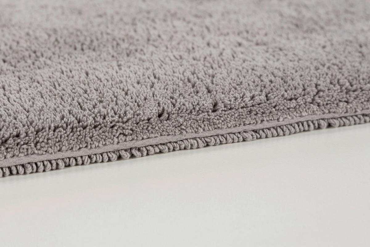 BADTEPPICH Bahamas Hellgrau 67/110 cm  - Hellgrau, Basics, Textil (67/110cm) - Schöner Wohnen