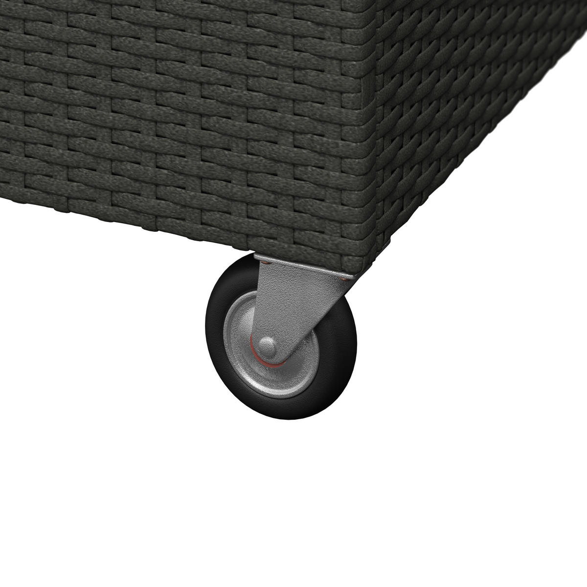 KISSENBOX 155/95/81 cm  - Schwarz, MODERN, Kunststoff/Textil (155/95/81cm) - Ambia Garden