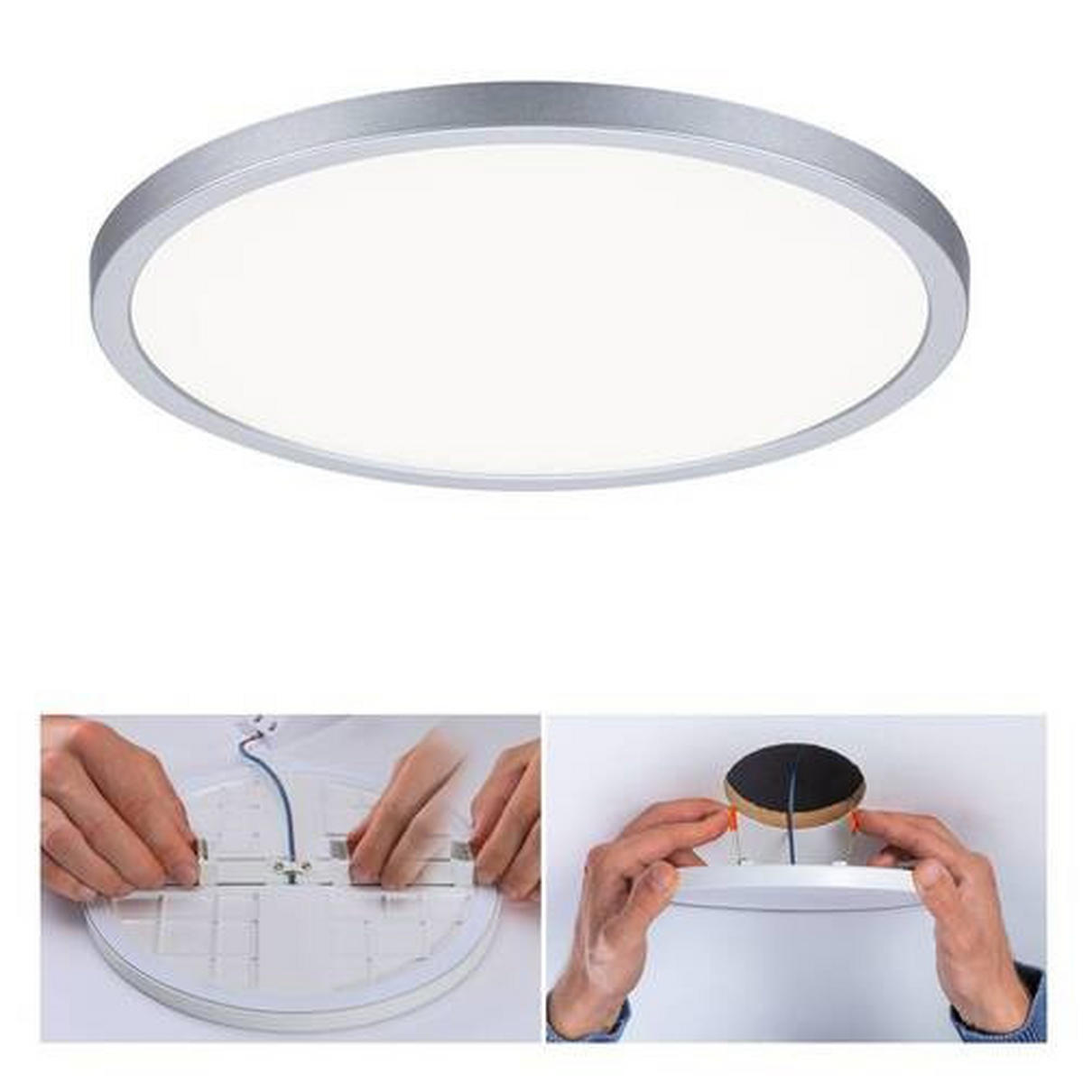 LED-PANEEL  - Chromfarben, Design, Kunststoff (23,0cm) - Paulmann
