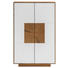SCHUHSCHRANK 72/112/37 cm - Eichefarben/Weiß, MODERN, Glas/Holz (72/112/37cm) - Linea Natura SCHUHSCHRANK 72/112/37 cm - Eichefarben/Weiß, MODERN, Glas/Holz (72/112/37cm) - Linea Natura