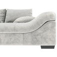 ECKSOFA Naturfarben Cord Zierkissen, Rückenkissen, Rücken echt  - Schwarz/Naturfarben, KONVENTIONELL, Holz/Textil (202/298cm) - Carryhome