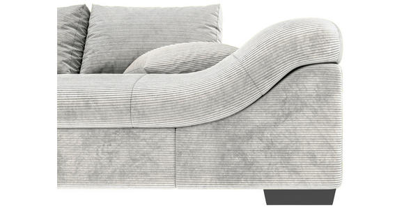 ECKSOFA Naturfarben Cord Zierkissen, Rückenkissen, Rücken echt  - Schwarz/Naturfarben, KONVENTIONELL, Holz/Textil (202/298cm) - Carryhome
