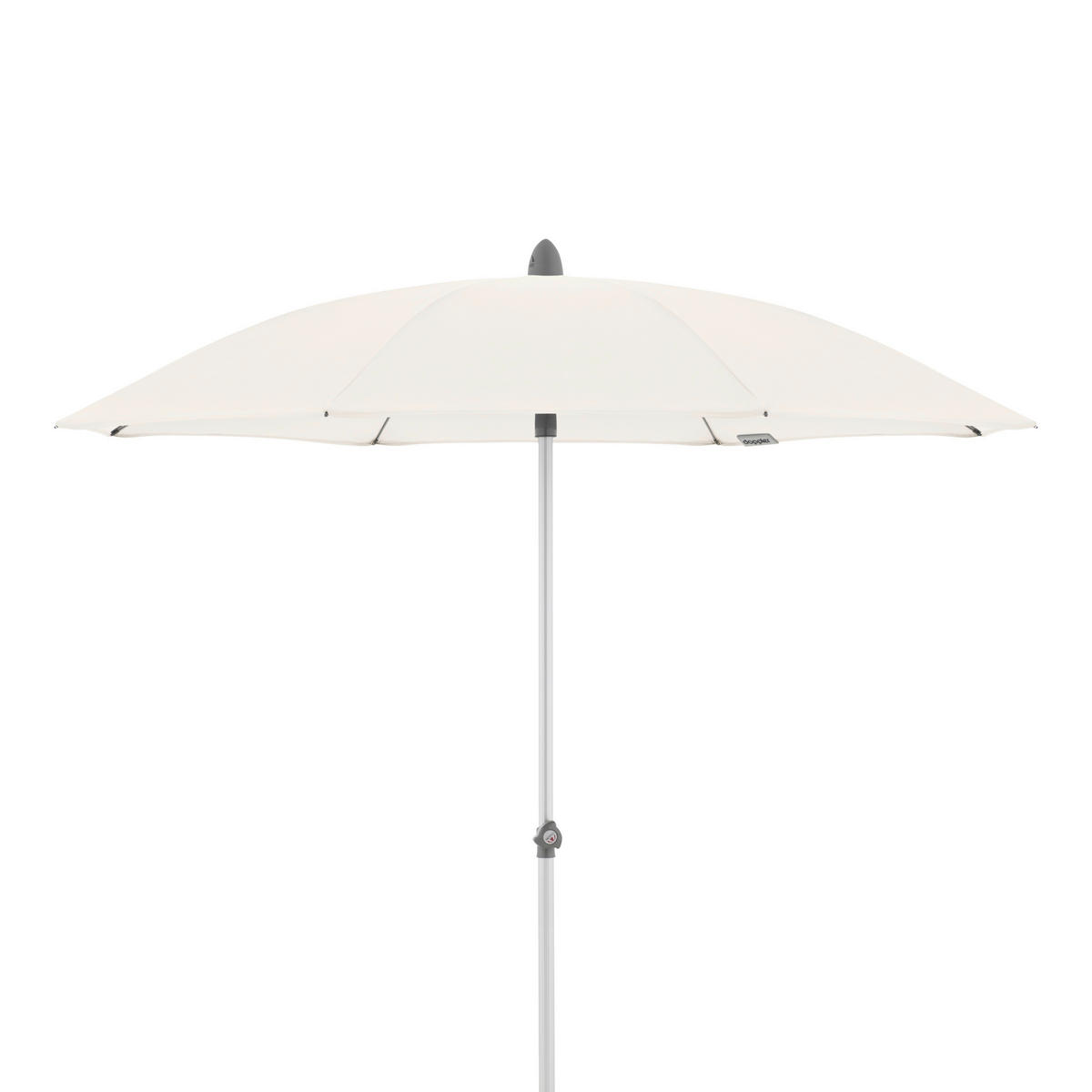 SONNENSCHIRM 200 cm Naturfarben  - Silberfarben/Naturfarben, KONVENTIONELL, Textil/Metall (200/200cm) - Doppler