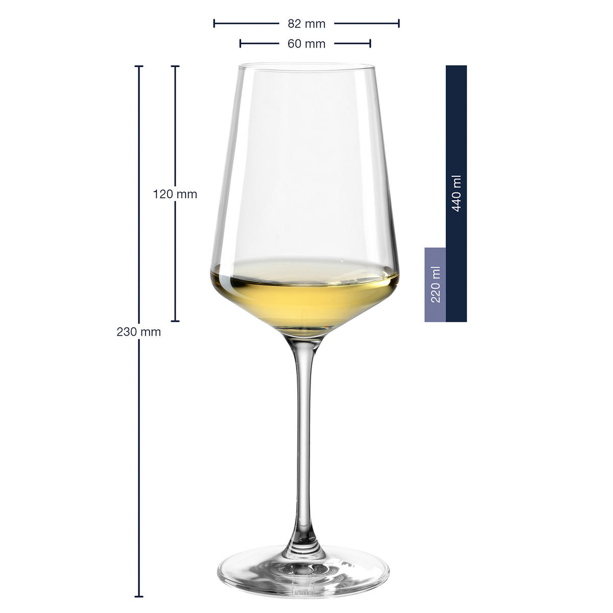 ČAŠA ZA BELO VINO  400 ml  - providno, Konvencionalno, staklo (400ml) - Leonardo