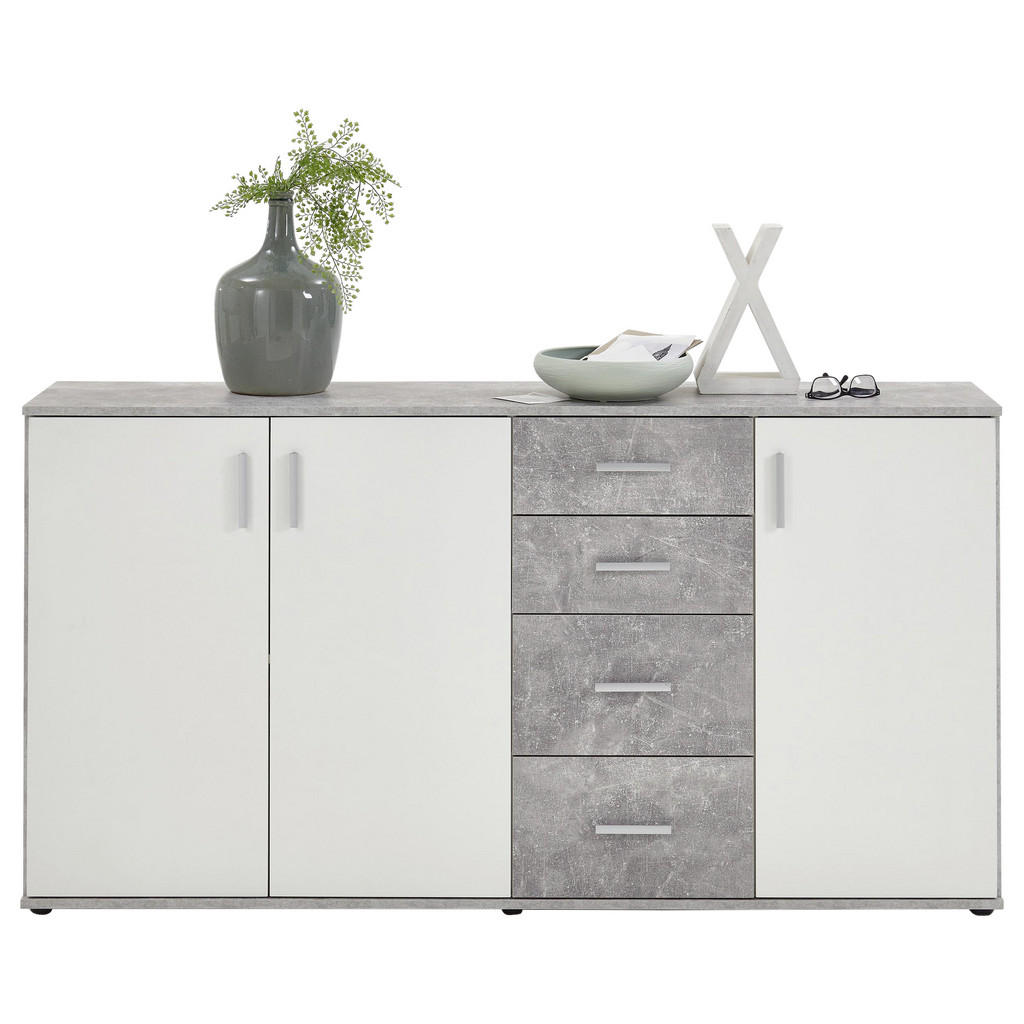 Thumbnail - Mid.you Kommode, Holzwerkstoff, 2 Fächer, 4 Schubladen, 160x83x35 cm, Wohnzimmer, Kommoden & Sideboards, Kommoden