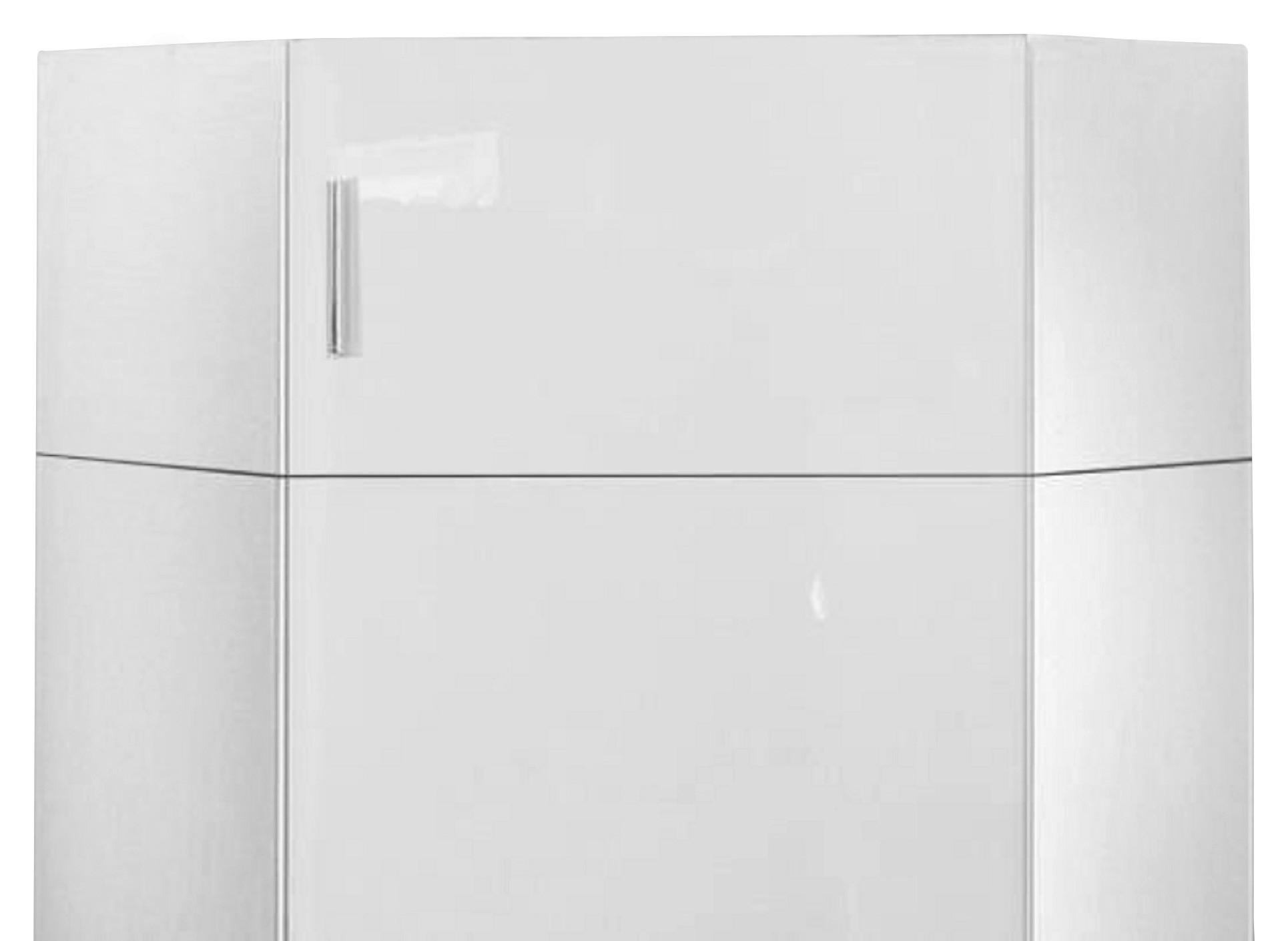 AUFSATZSCHRANK 80/40/80 cm  in  - Chromfarben/Weiß, KONVENTIONELL, Holzwerkstoff/Kunststoff (80/40/80cm) - Xora