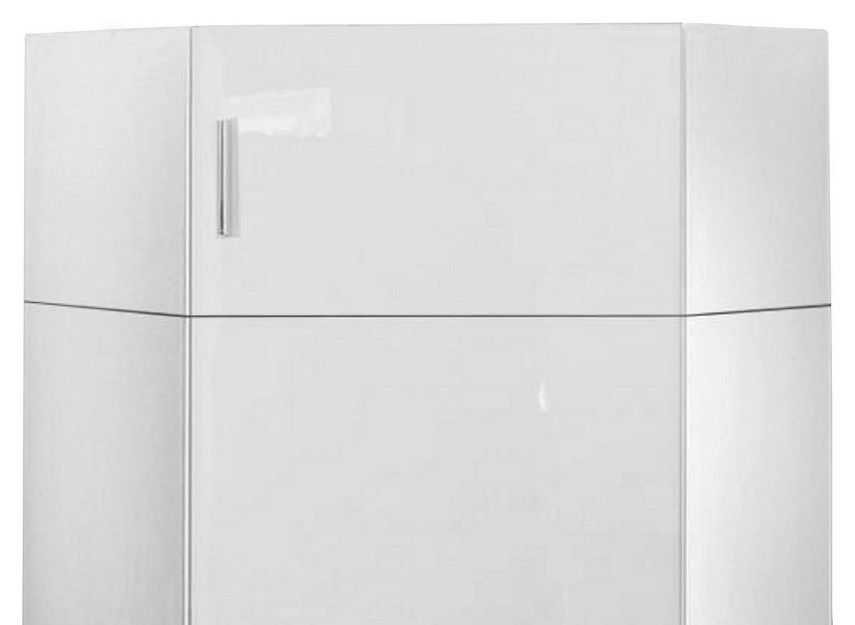 AUFSATZSCHRANK 80/40/80 cm  in  - Chromfarben/Weiß, KONVENTIONELL, Holzwerkstoff/Kunststoff (80/40/80cm) - Xora