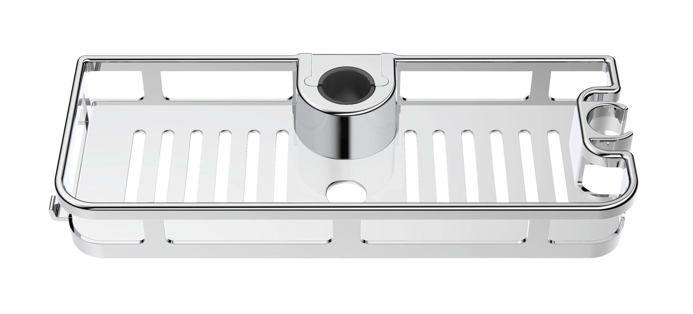 DUSCHKORB - Chromfarben, MODERN, Kunststoff (28,5/4/11,5cm) - Wenko