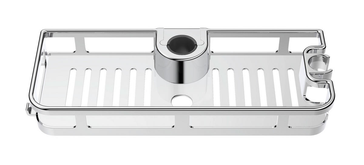 DUSCHKORB - Chromfarben, MODERN, Kunststoff (28,5/4/11,5cm) - Wenko