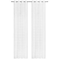 ÖSENSCHAL RUTIG transparent 135/245 cm   - Weiß, Design, Textil (135/245cm) - Esposa